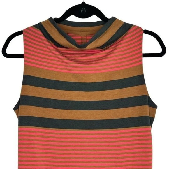 Patagonia Kamala Striped Sleeveless Dress Cowl Neck Size XS - Picture 2 of 6